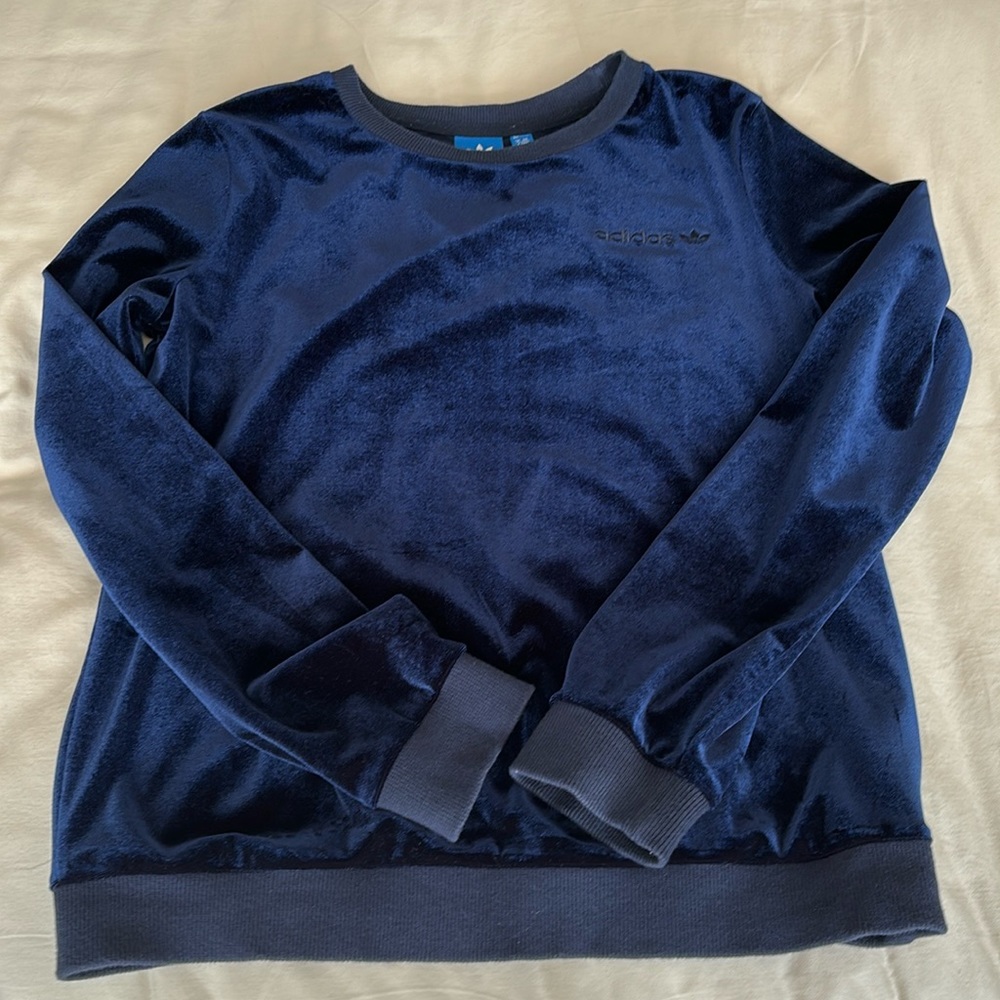 Adidas velvet sweatshirt